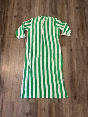 Felix Women's Striped Linen Dress Size Medium